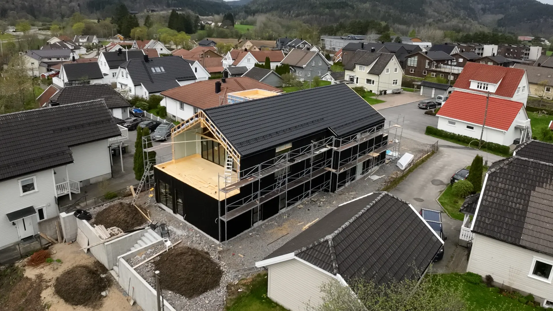 Nybygg enebolig utført av Byggmester G Finsådal i Kristiansand