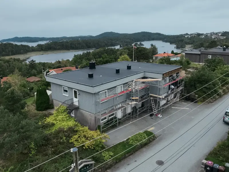 Renovering av eldre bolig — under riving